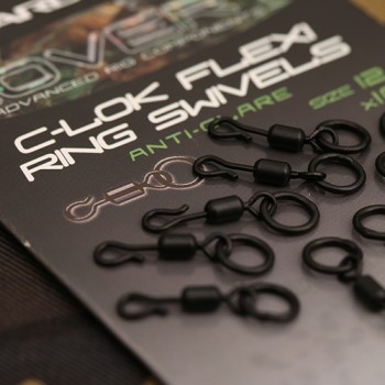 Gardner Tackle Covert C-LOK Flexi Ring Swivels Size 12