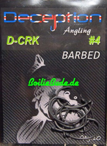 Deception Angling D-CRK Haken mit und ohne Widerhaken