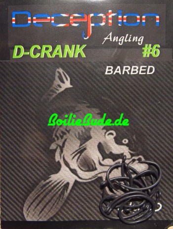 Deception Angling D-CRK Haken mit und ohne Widerhaken