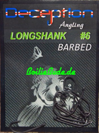 Deception Angling Longshank Haken mit und ohne Widerhaken