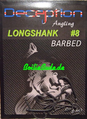 Deception Angling Longshank Haken mit und ohne Widerhaken