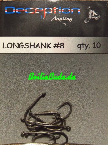 Deception Angling Longshank Haken mit und ohne Widerhaken