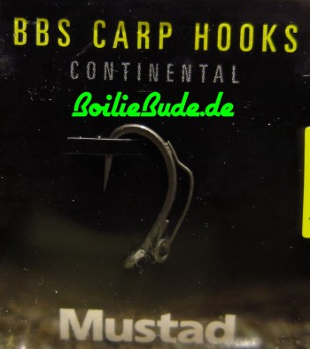 Mustad BBS Continental Barbless, ohne Widerhaken Hakengröße 8