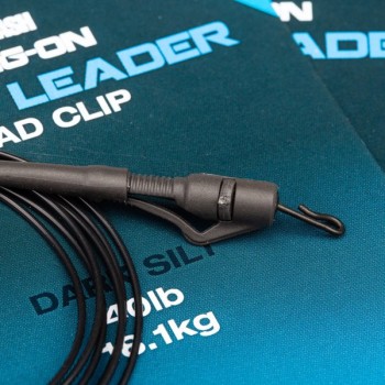 Nash Tackle Cling-On Fused Lead Clip Leader Dark Silt