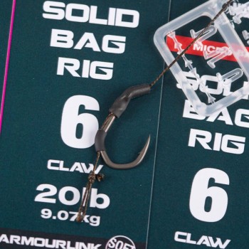 Nash Tackle Solid Bag Rig Barbed Hakengröße 6