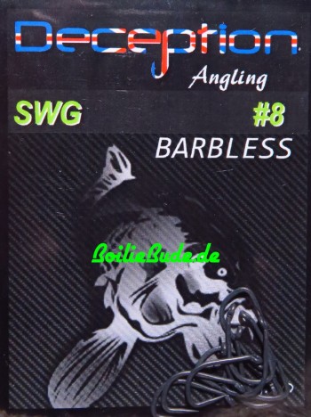 Deception Angling D-SWG Haken mit und ohne Widerhaken