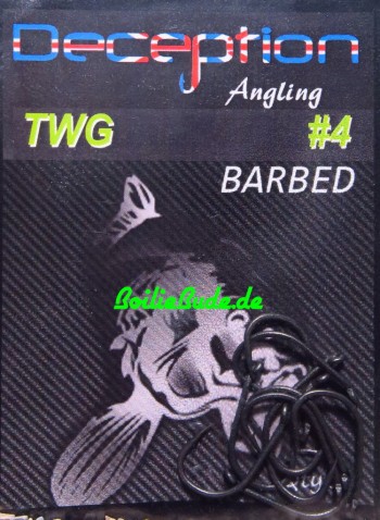 Deception Angling D-TWG Haken mit und ohne Widerhaken