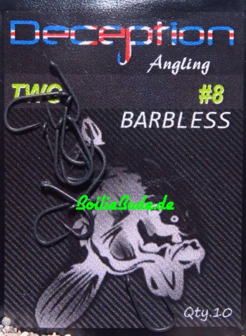 Deception Angling D-TWG Haken mit und ohne Widerhaken