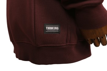 Thinking Anglers Plum Zip Hoody Gr. XL