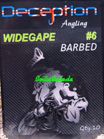Deception Angling Wide Gape Haken mit und ohne Widerhaken