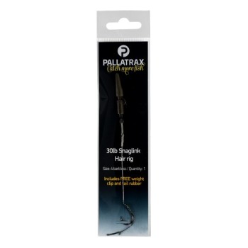 Pallatrax Hair Rigs, Fertig-Rigs aus Steamlink/Snaglink mit und ohne Widerhaken