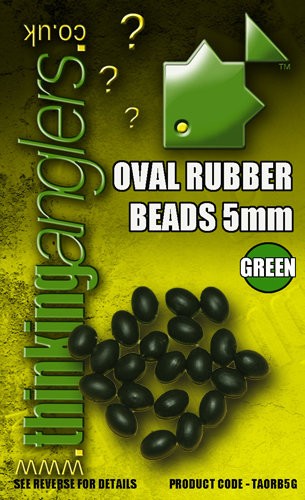 Thinking Anglers Oval Rubber Beads