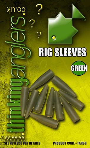 Thinking Anglers Rig Sleeves in Green und Brown