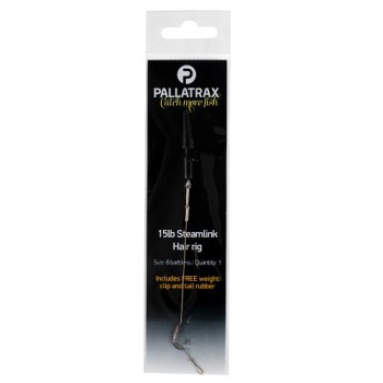 Pallatrax Hair Rigs, Fertig-Rigs aus Steamlink/Snaglink mit und ohne Widerhaken