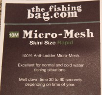 "The Fishing Bag" 10m Refill Skini MICRO MESH (mini) Rapid