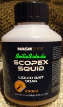 Nashbait Scopex Squid Liquid Bait Soak 250ml