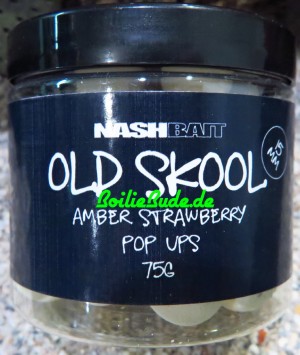 Nashbait Amber Strawberry Pop Up´s 15mm, 75gr.