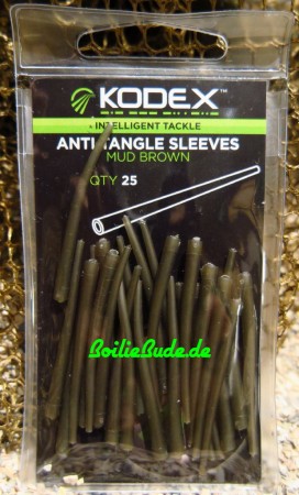 Kodex 30PLUS Anti Tangle Sleeves Mud Brown 40mm