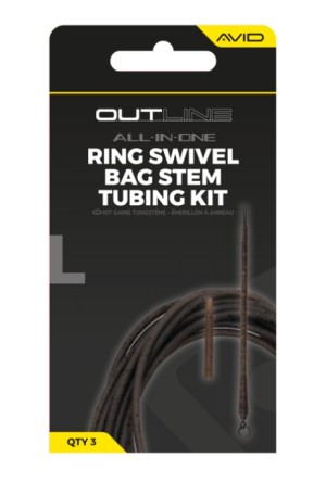 Avid Carp Outline Bag Stem Tungsten Tubing Kit - Ring Swivel
