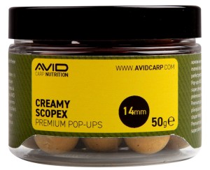 Avid Carp Creamy Scopex Pop Up´s 14mm