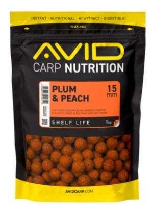 Avid Carp Plum & Peach Boilies