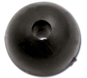 Black Cat Rubber Shock Bead 10mm