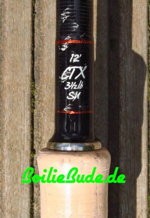 Free Spirit Fishing CTX Karpfenrute in 12ft Vollkork, 3.5lb S.U. mit 50mm Startring