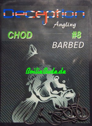 Deception Angling Chod Haken Größe 8 mit Widerhaken
