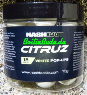 Nashbait Citruz White Pop Up´s 18mm, 75gr