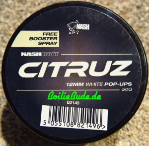 Nashbait Citruz White Pop Up´s 12mm, 75gr.