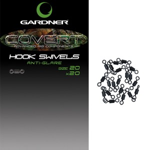 Gardner Tackle Covert Hook Swivels Size 20 Anti Glare