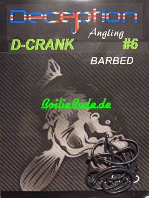 Deception Angling D-CRK Haken Größe 6 mit Widerhaken