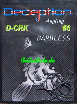 Deception Angling D-CRK Haken Größe 6 ohne Widerhaken
