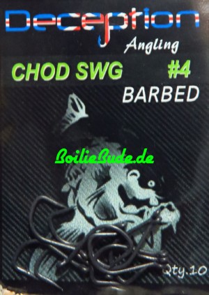 Deception Angling D-SWG Chod-Haken mit und ohne Widerhaken