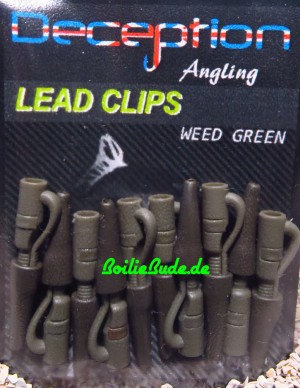 Decpetion Angling Lead Clip Weed Green plus Tailrubber