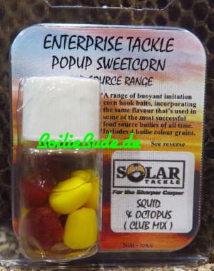 Enterprise Tackle Pop Up Corn Yellow/Brown, Solar Squid & Octopus