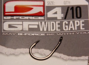 G-Force Tackle Wide Gape Haken mit Widerhaken