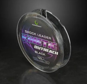 Gardner Tackle Kinetic Outreach Shock Leader Black 50lb