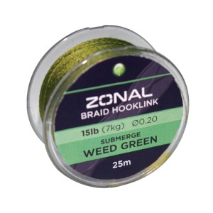 KODEX Zonal Submerge Rig Braid Weed Green 15lb, 25m-Spule