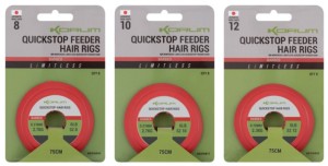 Korum Limitless Quickstop Feeder Hair Rigs Barbed 75cm Hakengröße 10