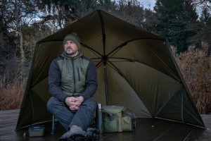 Korum Fishing Progress Graphite Brolly Shelter 50"