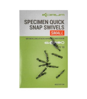 Korum Fishing Specimen Quick Snap Swivel Small