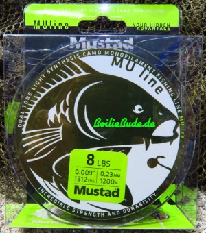 Mustad MUline Carpline, Karpfenschnur 8lb