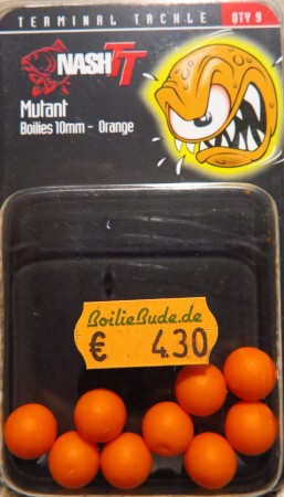 Nash Tackle Mutant Boilies in 10mm Größe Orange