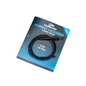 Nash Tackle Cling-On Fused Lead Clip Leader Dark Silt