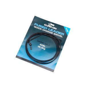 Nash Tackle Cling-On Fused Leader Dark Silt