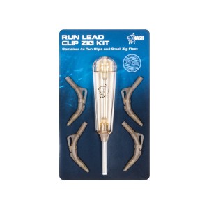 Nash Tackle Run Lead Clip Zig Kit