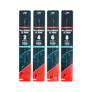 Nash Tackle Fluoro D-Rig Barbed Hakengröße 6