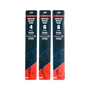 Nash Tackle Solid Bag Rig Barbed Hakengröße 6