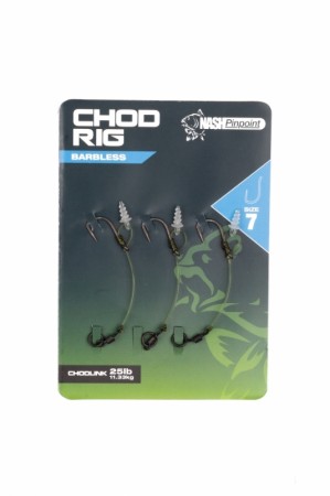 Nash Tackle Chod Rig Barbless Hakengröße 6